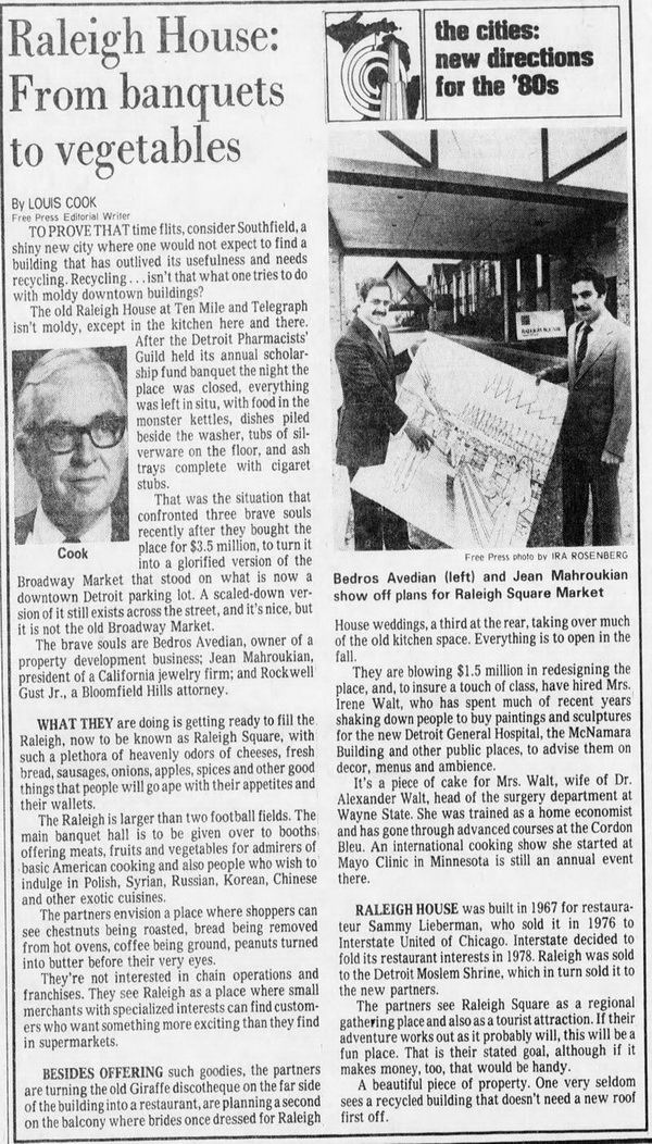 The Raleigh House - May 1980 Article About Possible Re-Opening (newer photo)